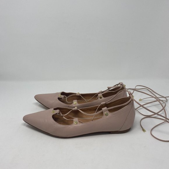 Halogen Owen Leather Lace-Up Flat Women Size 8M - Picture 6 of 15